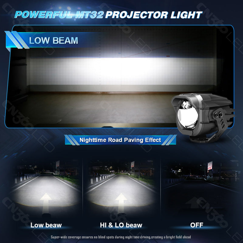 Load image into Gallery viewer, MT32 3 Inch Projector Motorcycle Driving Light