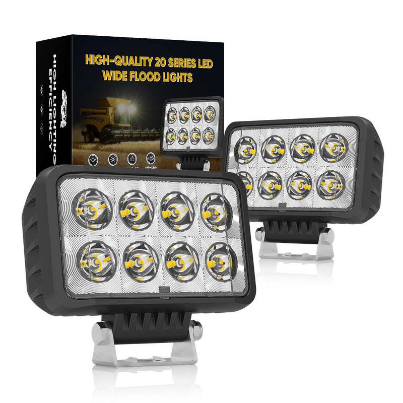 Load image into Gallery viewer, 20 Series Square 160W High Efficiency Wide Flood Work Light