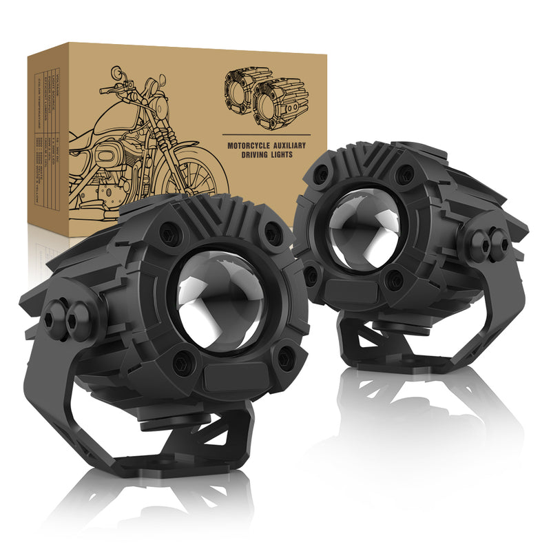 Load image into Gallery viewer, Dual Color 3 Modes Universal Fit Motorcycle LED Pod Lights