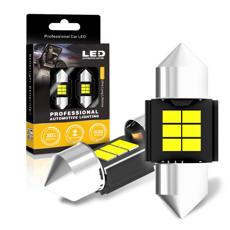 Загрузить изображение в просмотрщик галереи, K6 Series Festoon-28MM Canbus LED Bulb for License Plate Lights