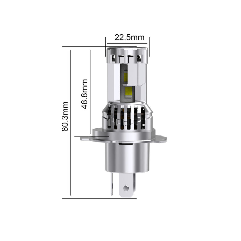 Load image into Gallery viewer, M8S Series H4 Dual Fan Cooled LED Headlight Bulbs
