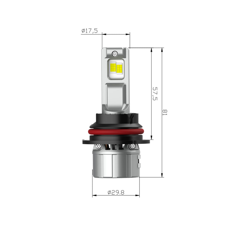 Cargue la imagen en el visor de la galería, P2 Series 9004 Fan Cooled LED Headlight Bulbs