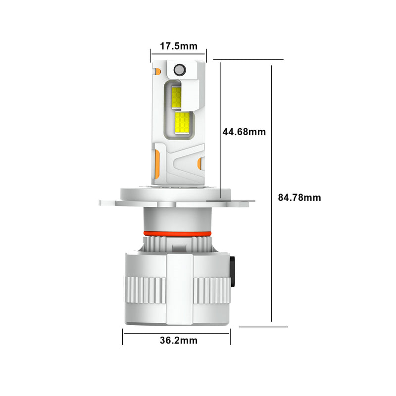 Cargue la imagen en el visor de la galería, K3C Series H4 High Power LED Headlight Bulbs