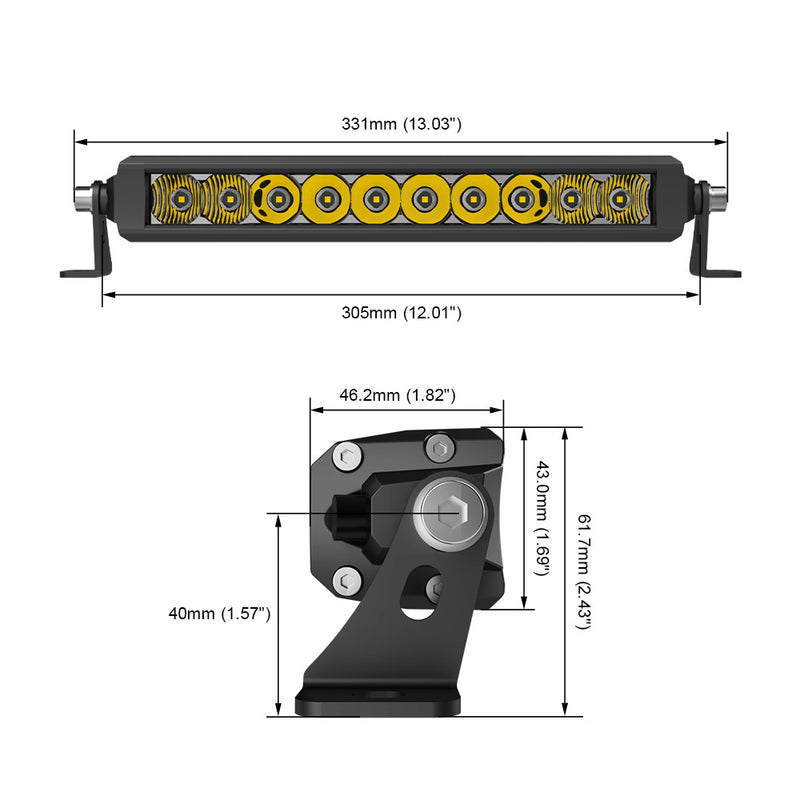 Load image into Gallery viewer, 48 Series 12 inch Single Row OSRAM LED Light Bar