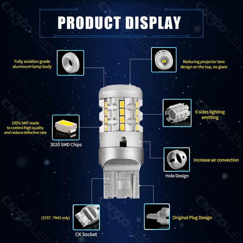 Load image into Gallery viewer, 7KG26 Series 3157 26W 3020 SMD Canbus LED Bulb