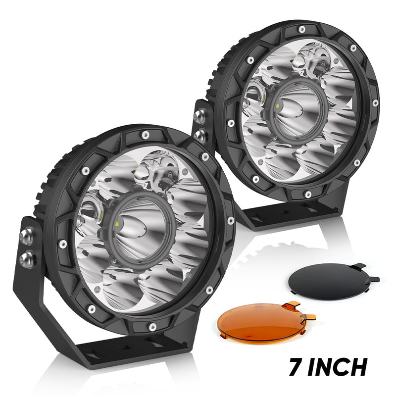 Load image into Gallery viewer, 7 Inches Round LED Spot Lights for Construction and Offroading