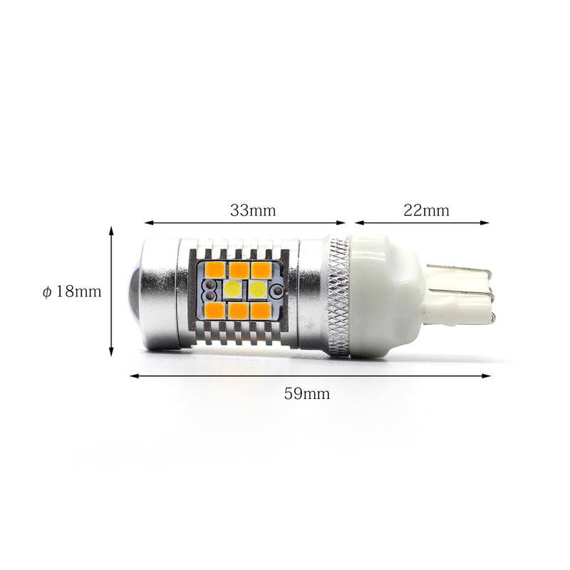 Cargue la imagen en el visor de la galería, 4G28 Series Dual Color LED Bulbs for Turn Signal & DRL