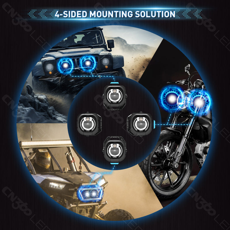 Load image into Gallery viewer, MT32 3 Inch Projector Motorcycle Driving Light