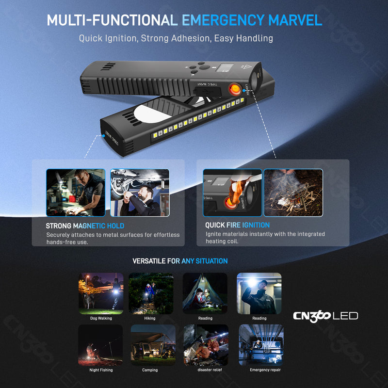 Load image into Gallery viewer, Multi-Functional Lighting Bank with Flashlight and Emergency Modes