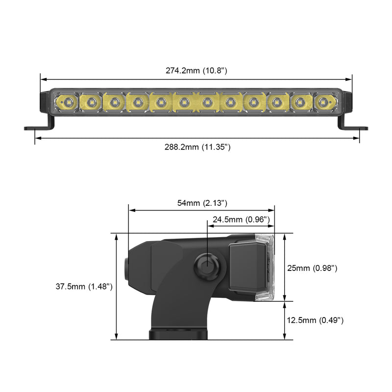 Load image into Gallery viewer, GL10 Series GL1010 10 Inch 108W LED Driving Light Bar