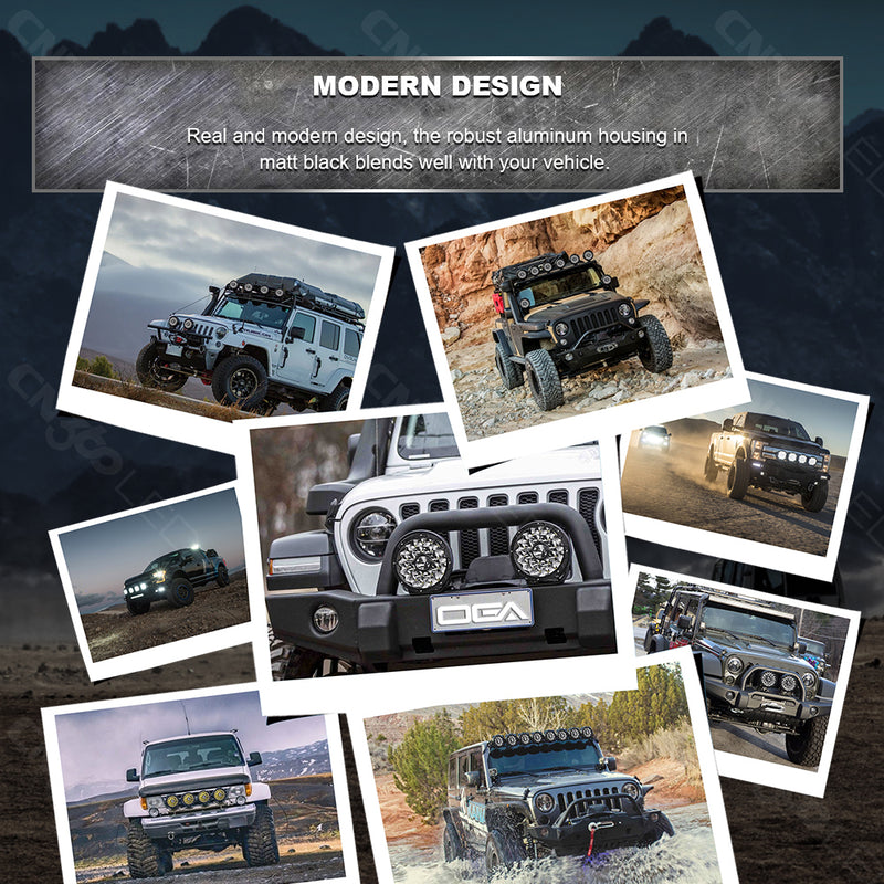 Load image into Gallery viewer, 7 Inches Round LED Spot Lights for Construction and Offroading