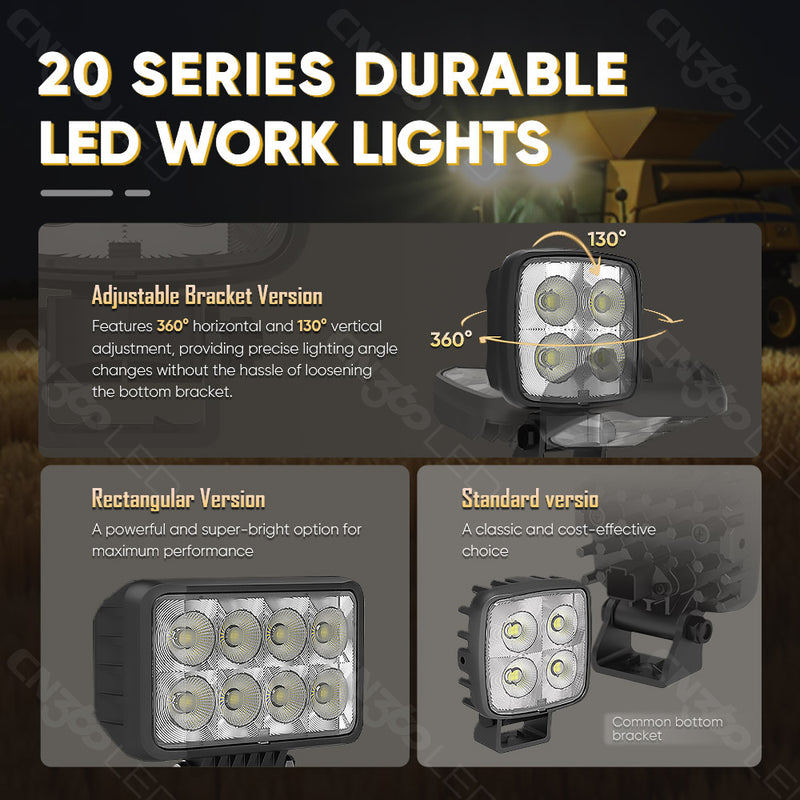 Загрузить изображение в просмотрщик галереи, 45W OSRAM Chips Flood Beam Pattern LED Work Light