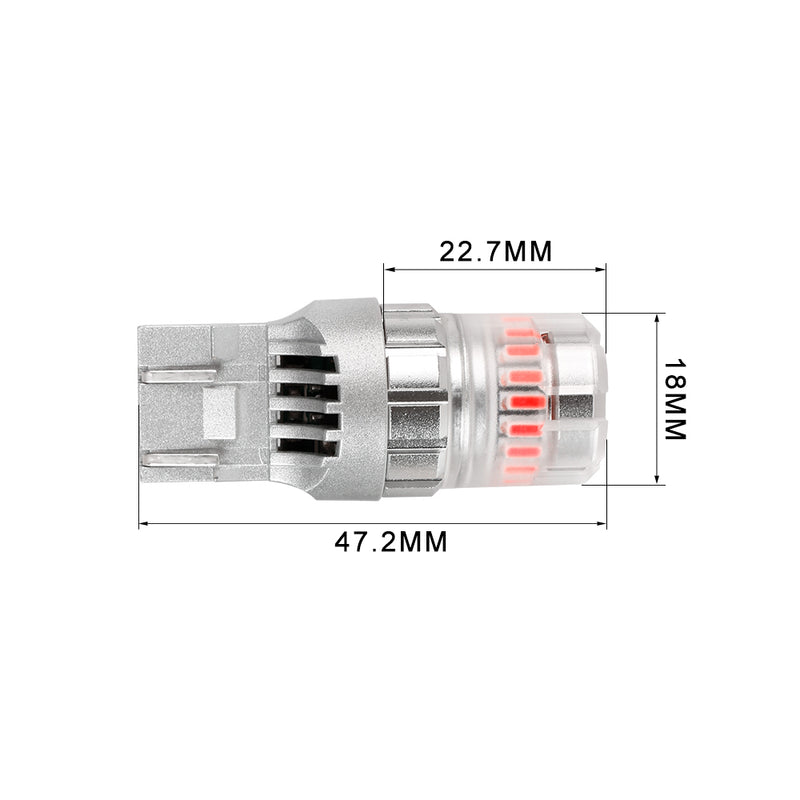 Load image into Gallery viewer, 2FT23 Series 7443 Red LED Brake Light Bulbs Wholesale