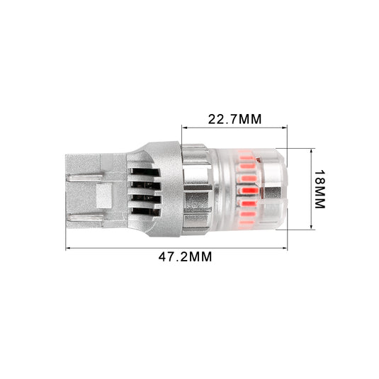 2FT23 Series 7443 Red LED Brake Light Bulbs Wholesale