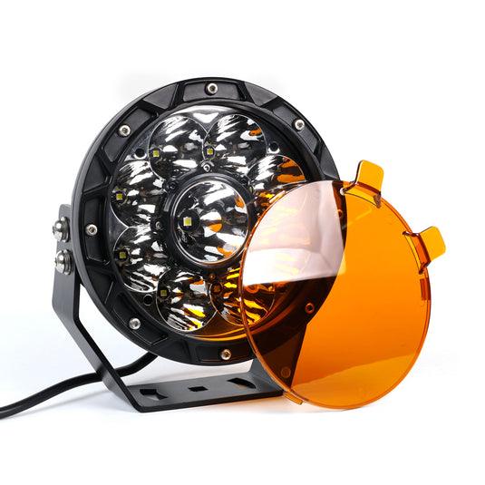 3024 Series 7-Inch Spot Light Amber PC Lens Cover (2pcs)