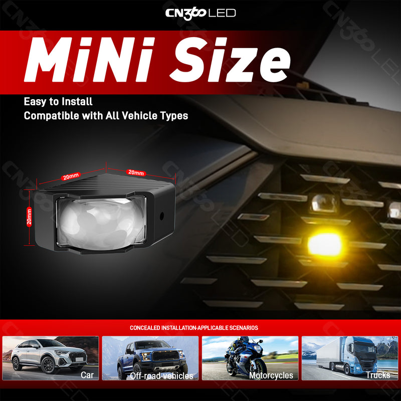 Load image into Gallery viewer, IP67 LED Mini Grille 45 Degree Corner Lights