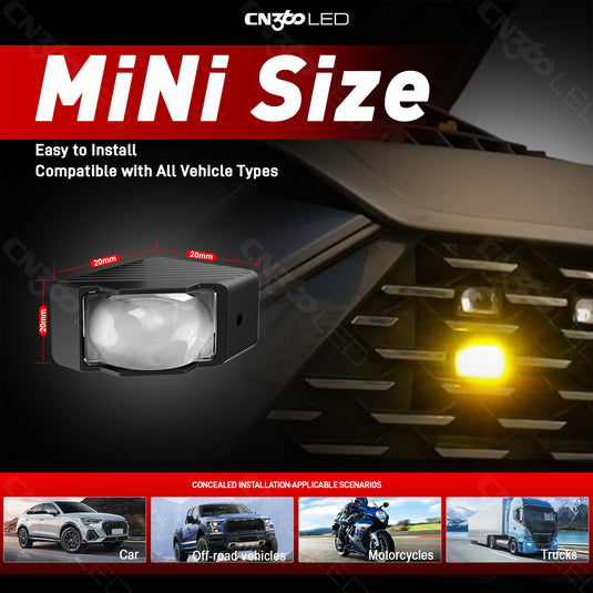 IP67 LED Mini Grille 45 Degree Corner Lights