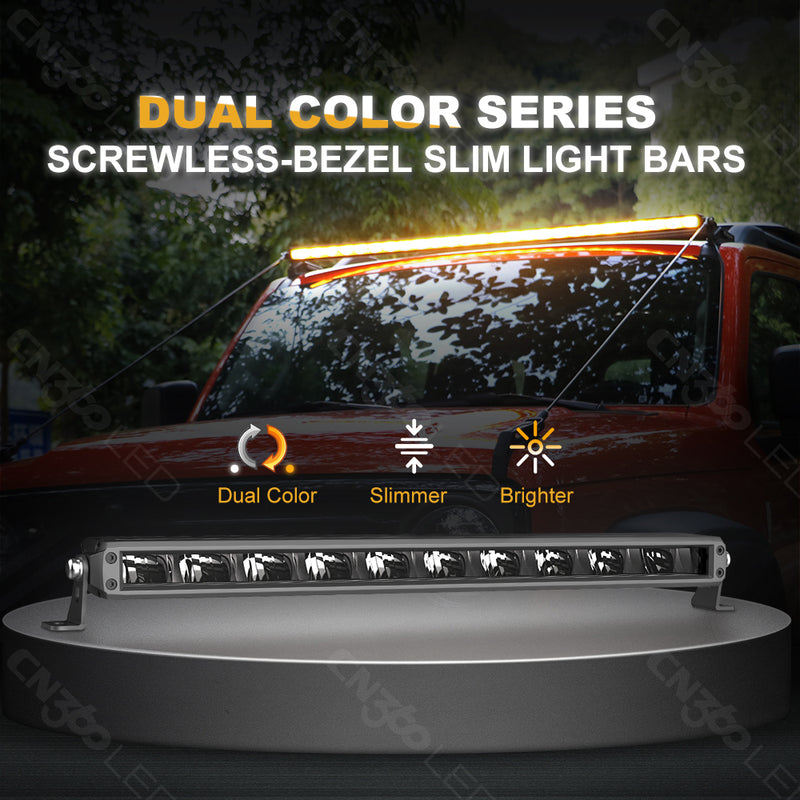 Загрузить изображение в просмотрщик галереи, 54B Series 5 Inch Single Row Dual Color LED Light Bar