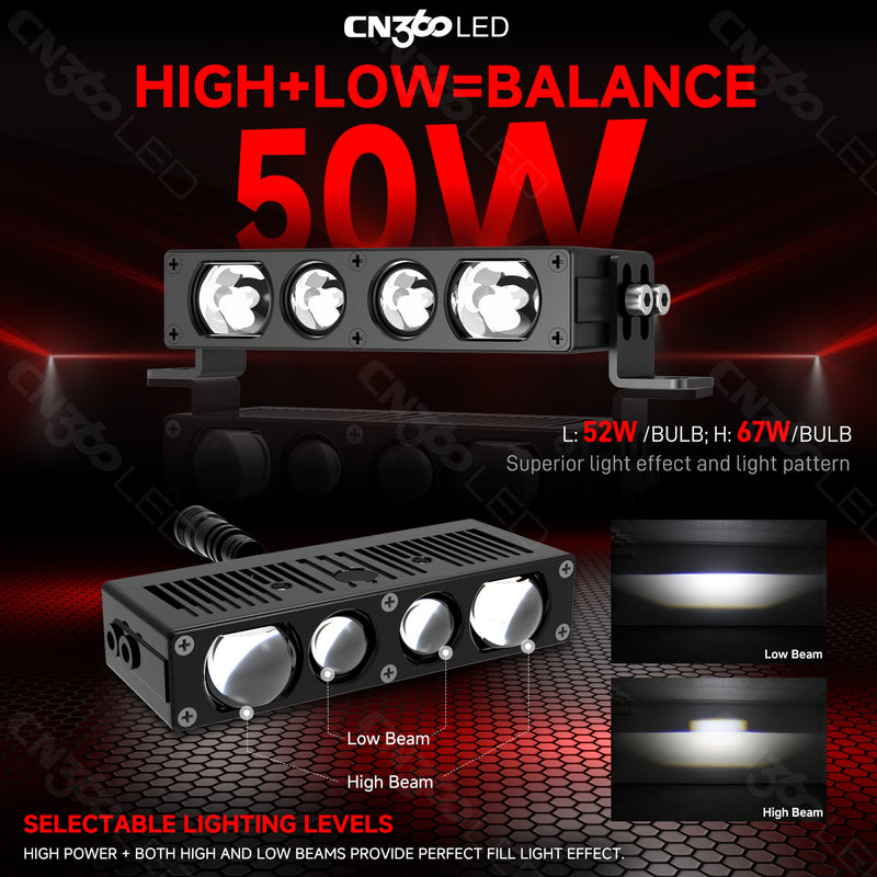 Load image into Gallery viewer, LG Series LG0265 Triple-Lens High Low Beam LED Grille Light