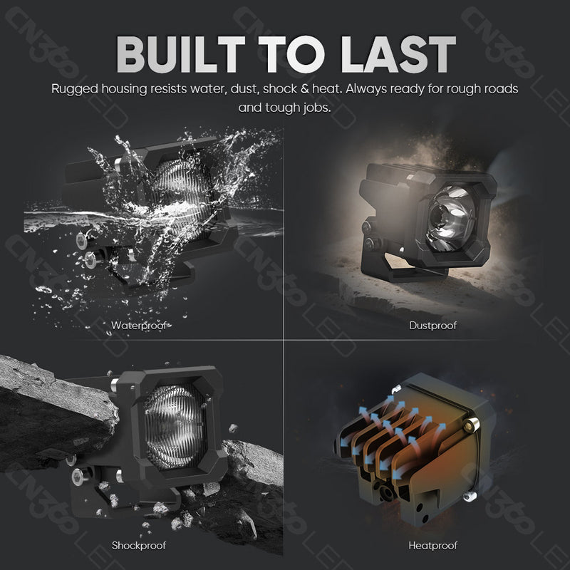 Cargue la imagen en el visor de la galería, 3050 Series 25W LED Tractor Spot Cube Lights