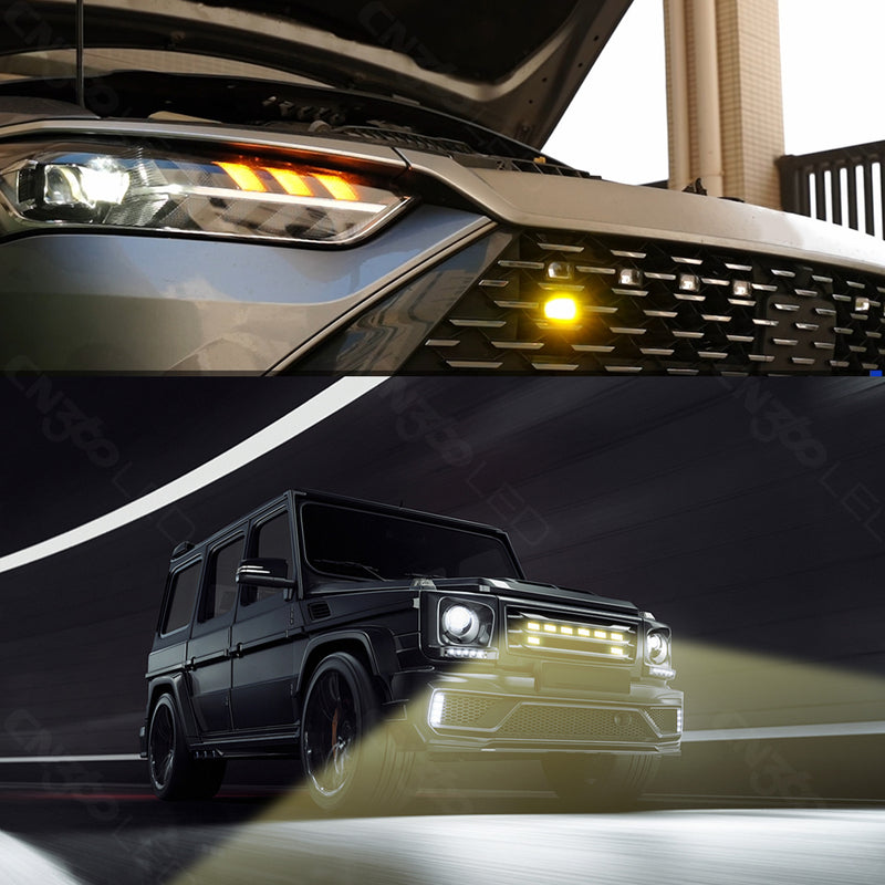 Load image into Gallery viewer, IP67 LED Mini Grille 45 Degree Corner Lights
