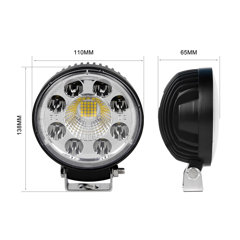 Cargue la imagen en el visor de la galería, 4 Inches 90 Degree Beam LED Work Lights For Trucks