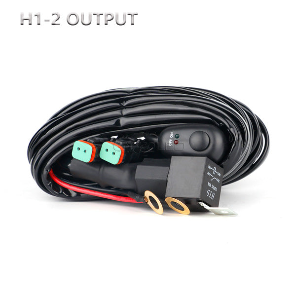 Off Road Light Wiring Harness Auxiliary Light Wiring Harness 2 Outputs