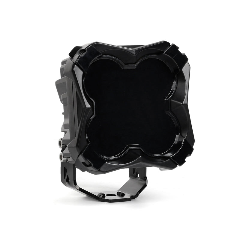 Load image into Gallery viewer, Square Black Polycarbonate Protective Light Covers