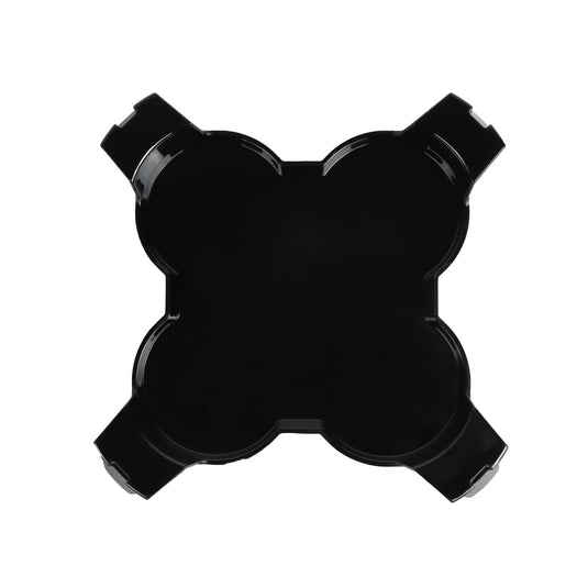 Square Black Polycarbonate Protective Light Covers