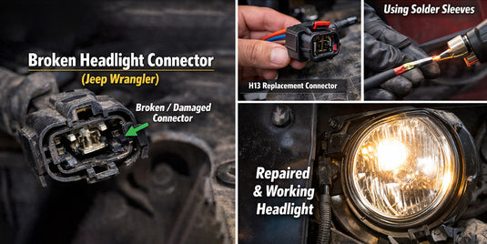 How to Repair and Replace Headlight Connectors？