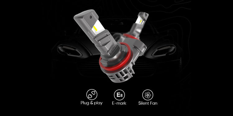 The First E-Mark Compliant H11 LED Bulb