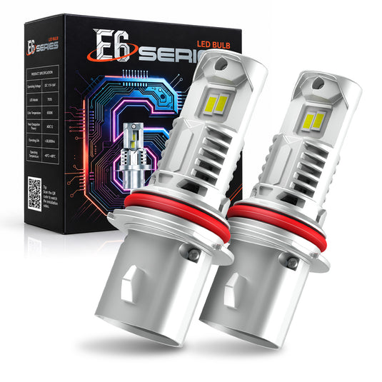 E6 Series H13 Compact LED Headlight Bulbs