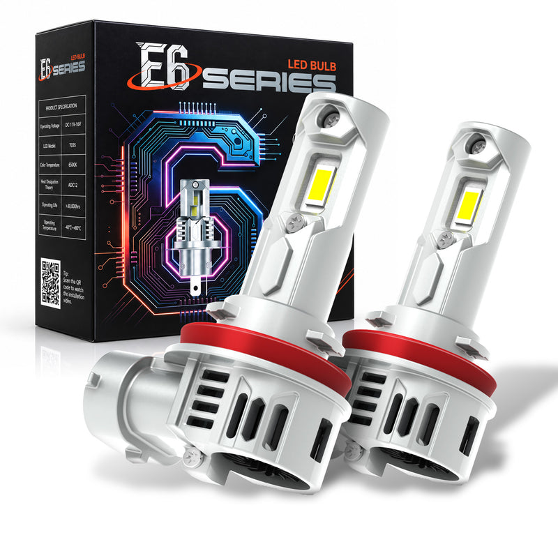 Cargue la imagen en el visor de la galería, E6 Series H11 Compact LED Headlight Bulbs
