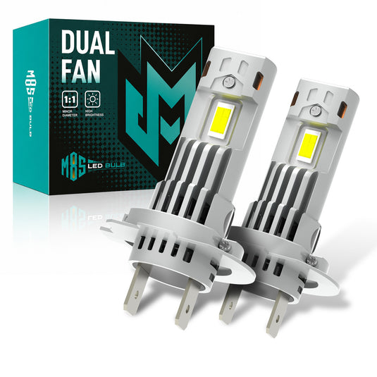 M8S Series H7 6500K White LED Headlight Bulbs