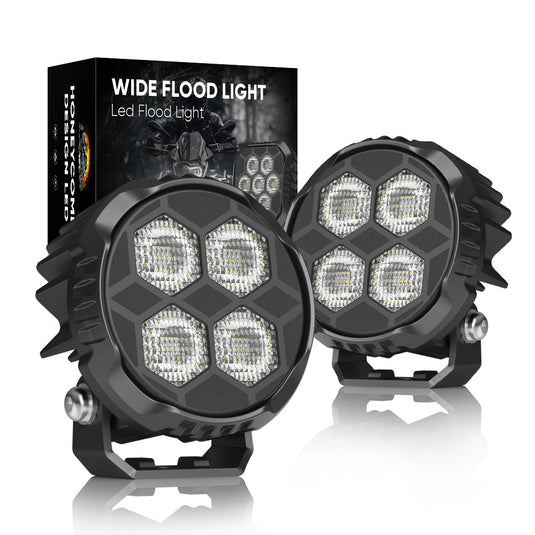 3.1-Inch Honeycomb Design LED Flood Pod Light