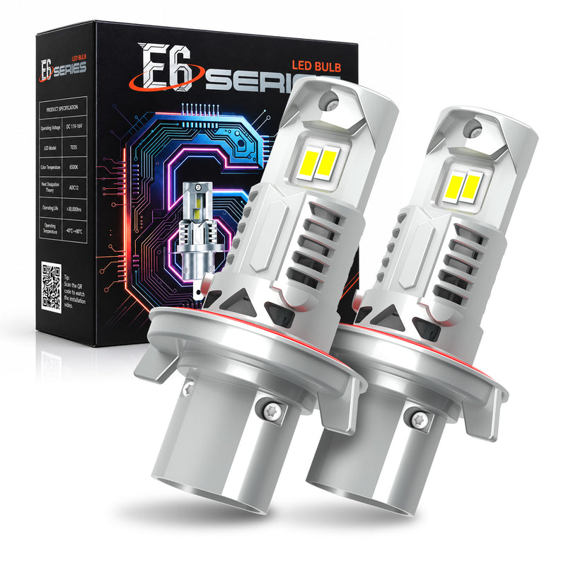 Загрузить изображение в просмотрщик галереи, E6 Series 9004 Compact LED Headlight Bulbs
