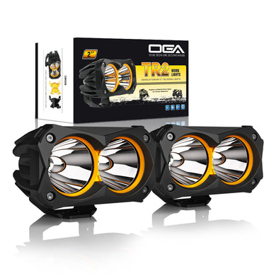 2 Inch TR2 Pod Lights 30W Hyper Spot Osram LED with Covers