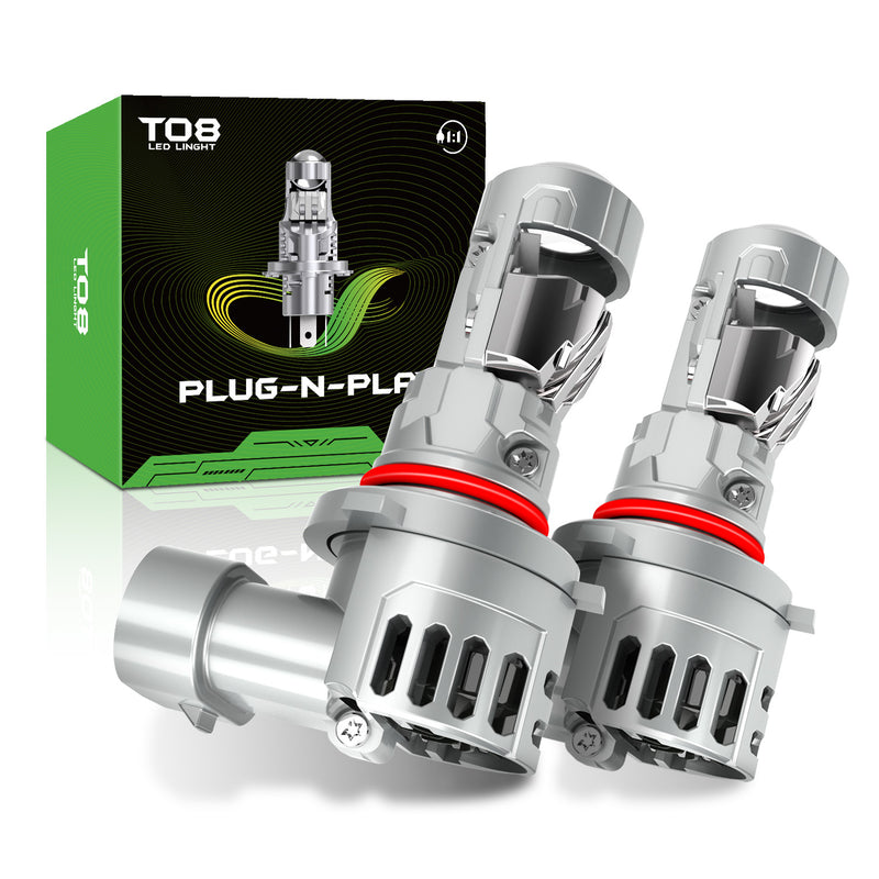 Cargue la imagen en el visor de la galería, T08 Series 9005 LED Headlight Bulb with Optical Lens
