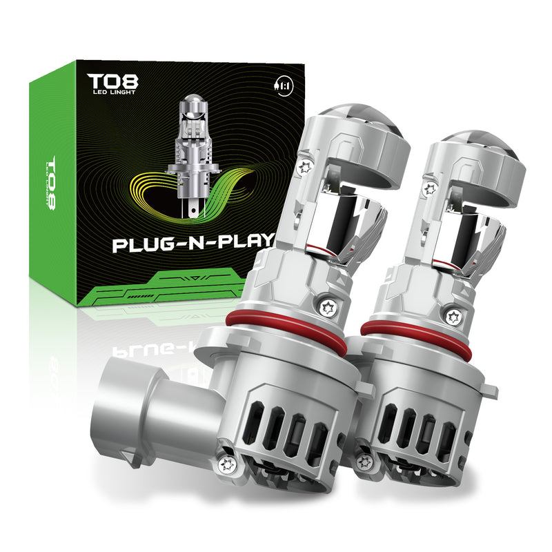 Load image into Gallery viewer, T08 Series 9006 LED Headlight Bulb with Optical Lens
