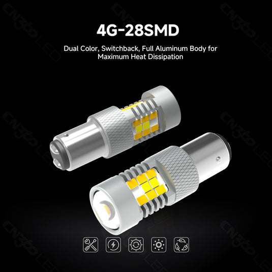 4G28 Series Dual Color LED Bulbs for Turn Signal & DRL