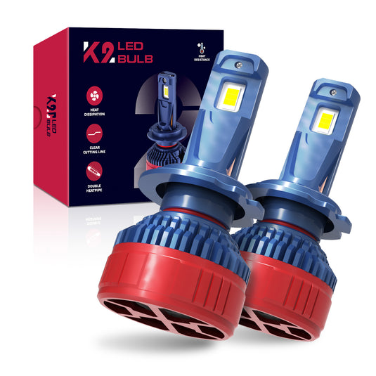 K2C Series H7 360° Adjustable LED Headlight Bulbs