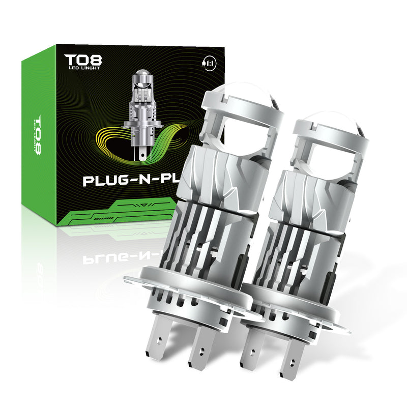 Загрузить изображение в просмотрщик галереи, T08 Series H7 LED Headlight Bulb with Optical Lens
