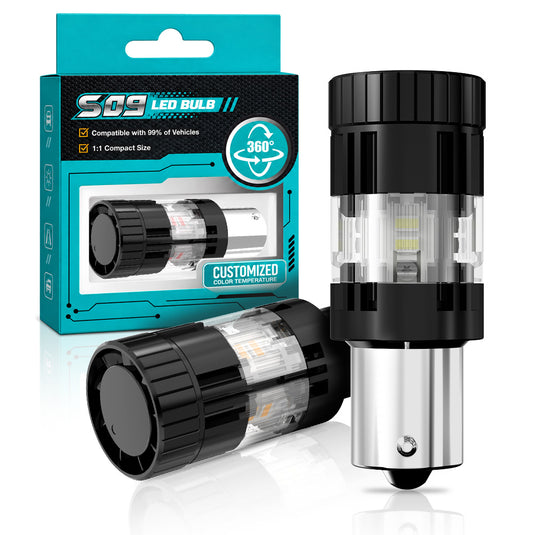 S09 Series 1156 LED Signal Bulbs with 150° or 180° Pins