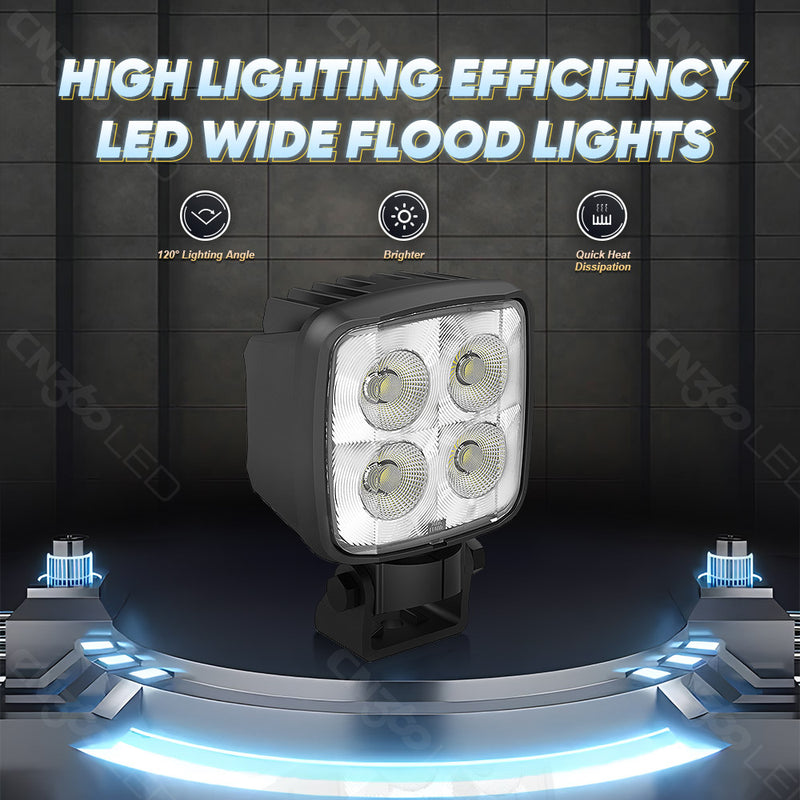 Загрузить изображение в просмотрщик галереи, IP67 Waterproof Flood Beam Pattern Round LED Work Light
