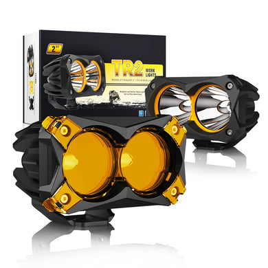 2 Inch TR2 Pod Lights 30W Hyper Spot Osram LED with Covers