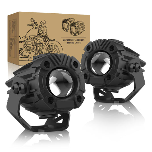 Dual Color 3 Modes Universal Fit Motorcycle LED Pod Lights