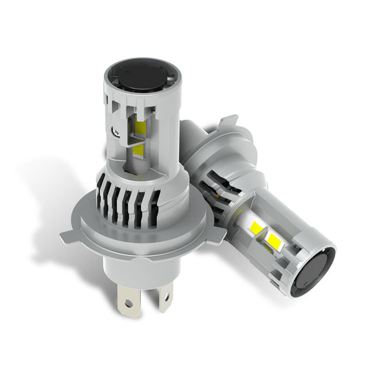 M8S Series H4 Dual Fan Cooled LED Headlight Bulbs