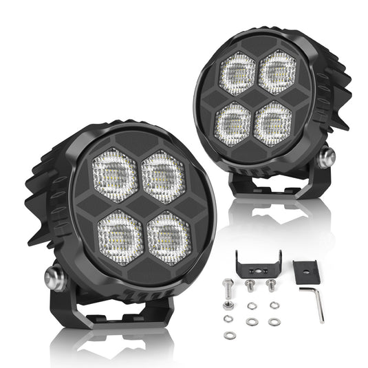 3.1-Inch Honeycomb Design LED Flood Pod Light