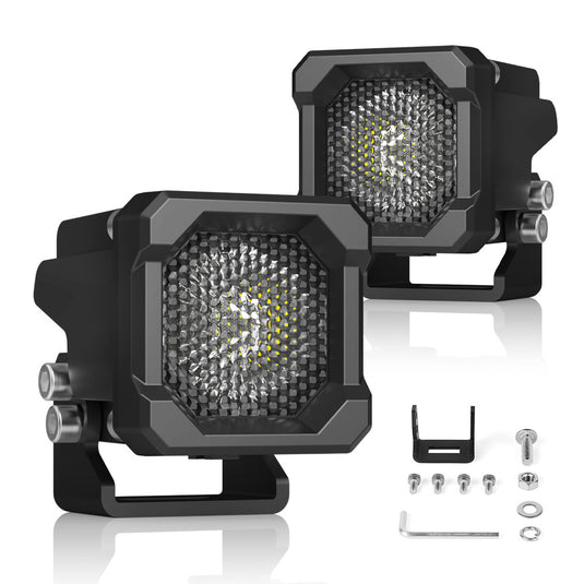 3050 Series 25W LED Tractor Flood Cube Lights