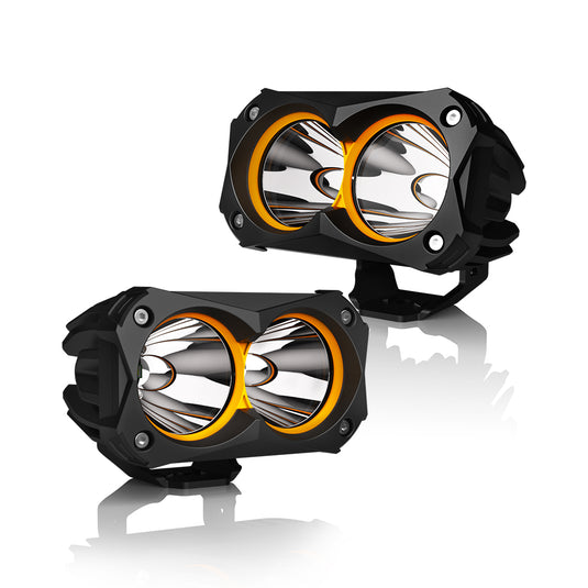 2 Inch TR2 Pod Lights 30W Hyper Spot Osram LED with Covers